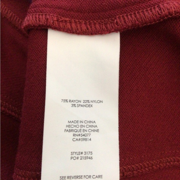 CAbi The Outing Asymmetrical Tailored Ponte Blazer Size 6 Deep Rhubarb Pockets - Picture 12 of 13